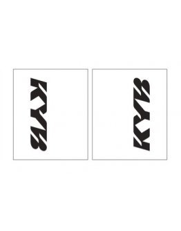 Polepy na predné tlmiče KYB 23x18cm čierne