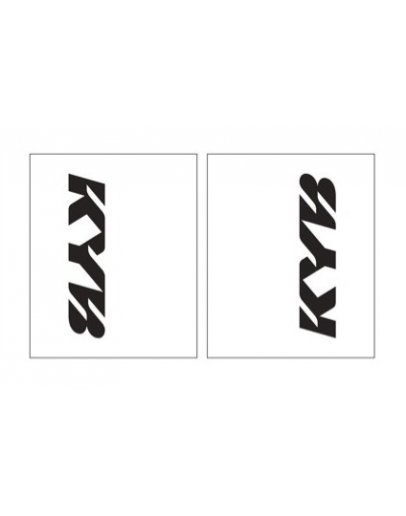 Polepy na predné tlmiče KYB 23x18cm čierne