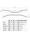 Riadidlá Racetech David Knight KTM 28,6mm čierne