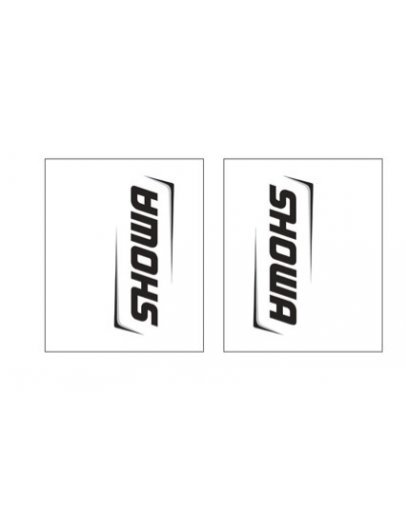 Polepy na predné tlmiče SHOWA 23x18cm čierne