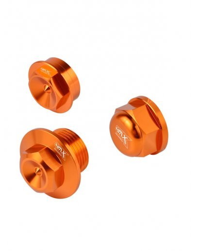 Sada matíc/skrutiek osky kolesa KTM enduro 2016-2023 oranžové